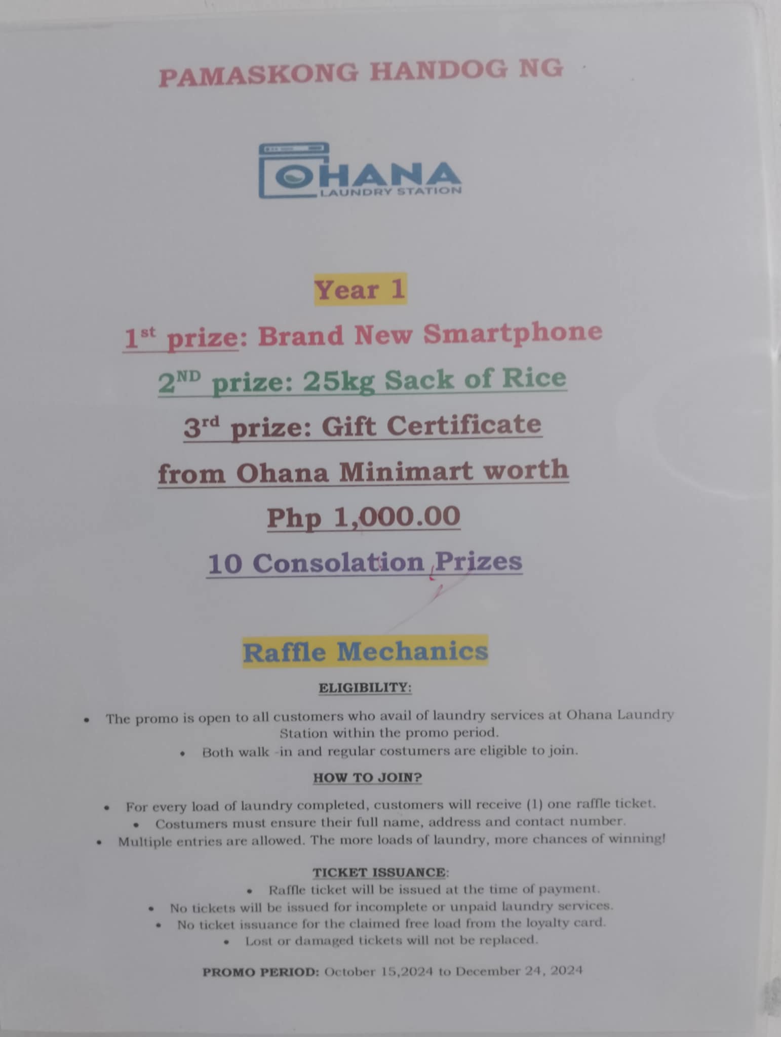 Raffle Promo